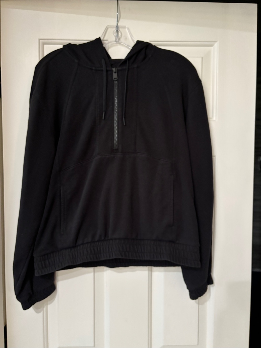 Athleta Black Half Zip Hoodie - Size Small